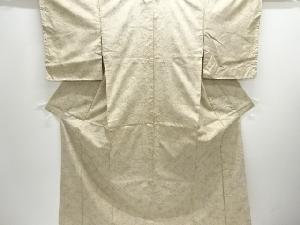 未使用品　団扇に抽象花模様織り出し本場大島紬着物